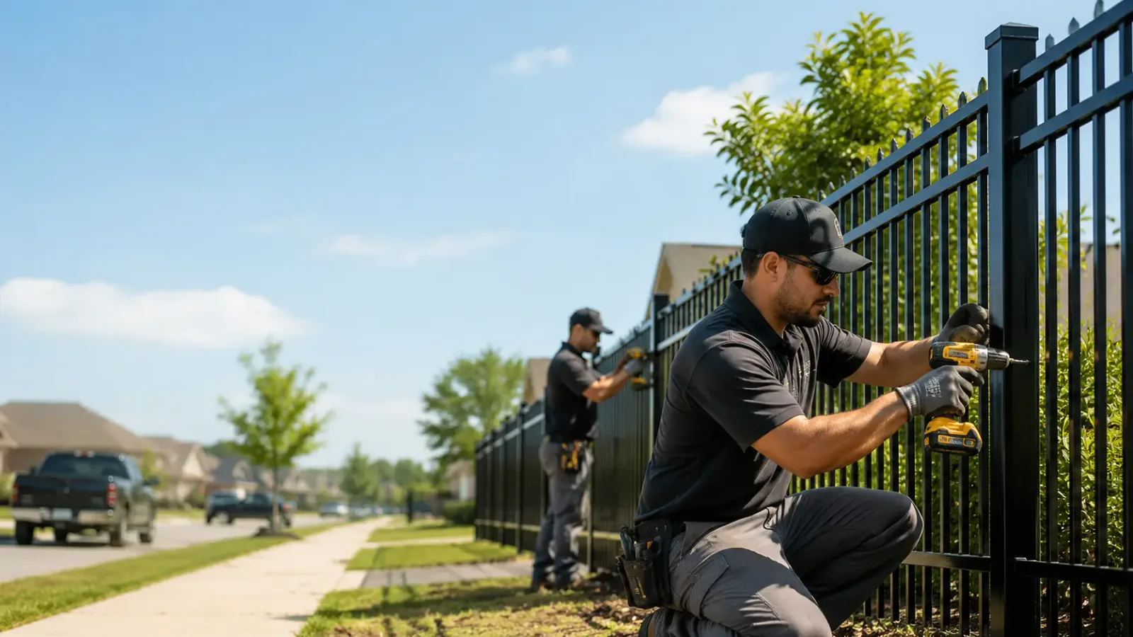Metal Fence Installation in Black Oak, AR